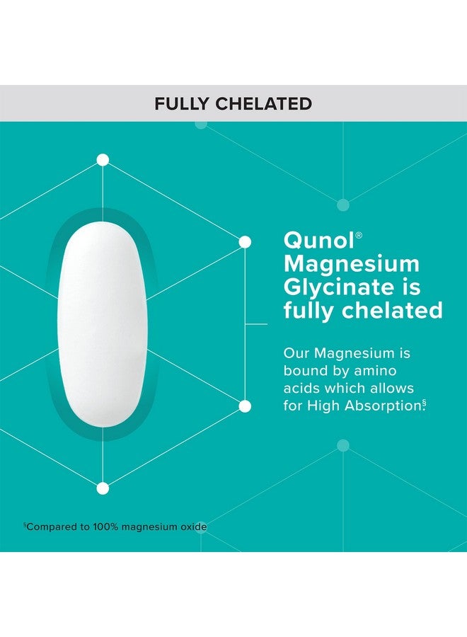 Qunol Magnesium Glycinate 300mg, 100% Glycinate Chelated Magnesium Supplement, 90ct Tablets - Image 3