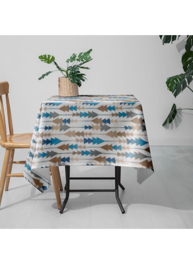  انتكس بيت الستائر مفرش طاولة مربع أنيق صوفيا من إنتكس هوم - قماش مخملي فاخر من الكتان، مقاس 130×130 سم - Image 3