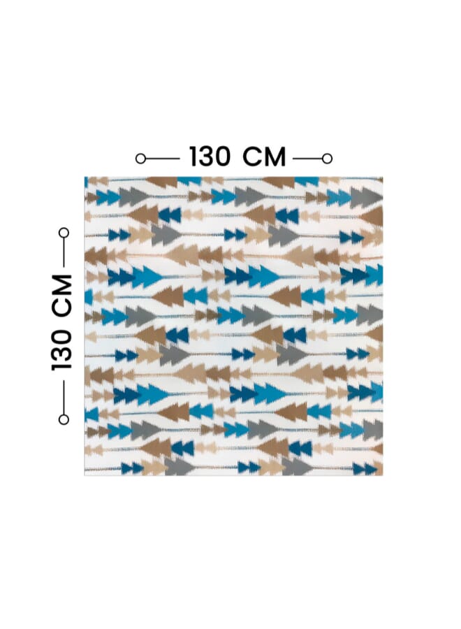  انتكس بيت الستائر مفرش طاولة مربع أنيق صوفيا من إنتكس هوم - قماش مخملي فاخر من الكتان، مقاس 130×130 سم - Image 4