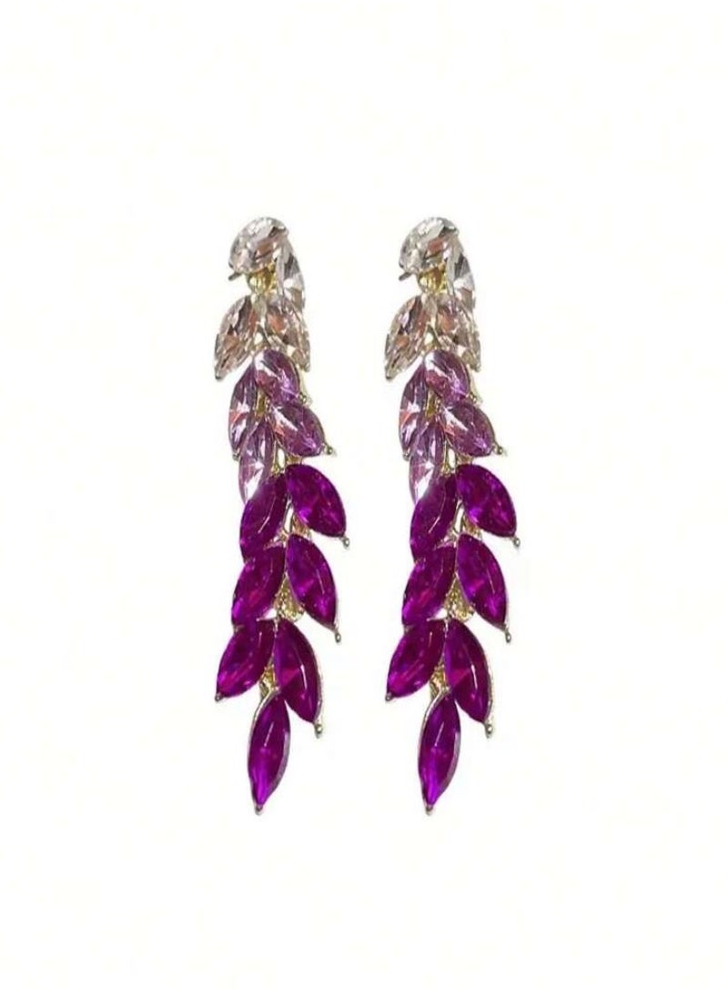 Dangle Charms Elegant & Stylish Drop Earrings For Women Cubic Zirconia  - Image 5