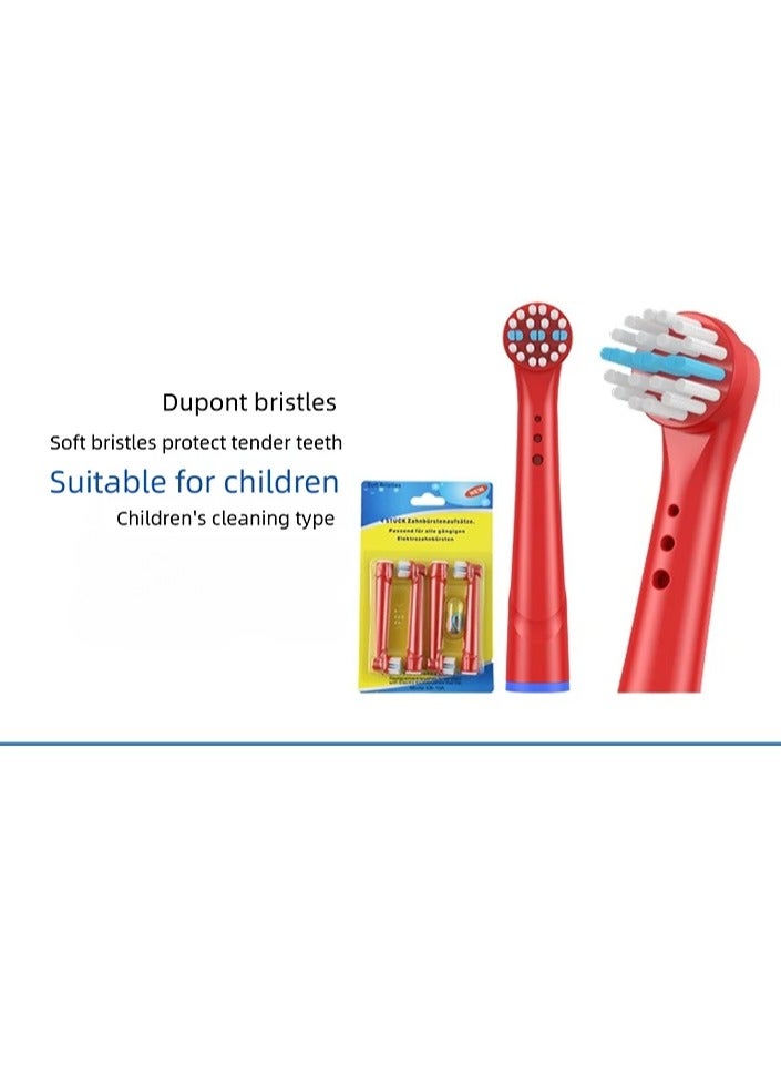 GIGGL Children's Electric Toothbrush Heads 3D 4-Piece Replacement Brush Heads for Children Electric Toothbrush - Image 3
