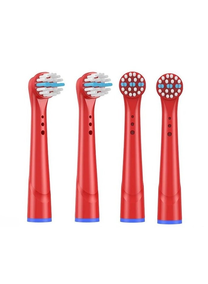 GIGGL Children's Electric Toothbrush Heads 3D 4-Piece Replacement Brush Heads for Children Electric Toothbrush - Image 1
