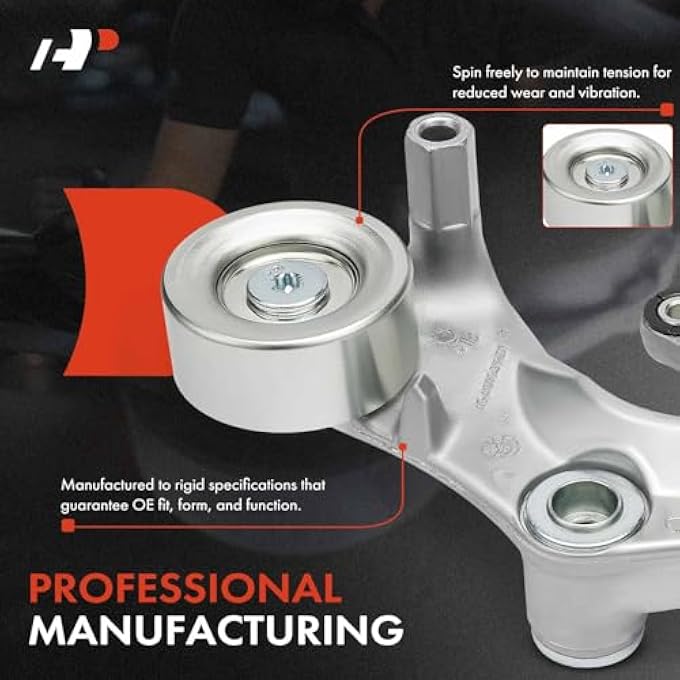 rayihni Belt Tensioner Assembly With Pulley Compatible With Honda Civic 2007 2008 2009 2010 2011 18L Replace 31170Rwk005 31170Rwk015 - Image 5