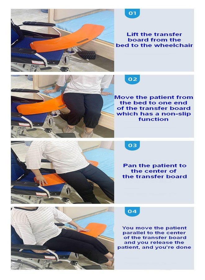 LEACHOI Handicap Slide Transfer Board,A Patient Exercise Tool for Wheelchair Users.Beasy Assistance Products Sliding Patient Transfer Chairs, Wheelchair to Car,to Beds,Ideal Transfer Aids for Seniors. - Image 5
