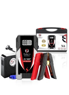 Toby Toby's X6 Jump Starter With Compressor For Cars 6000mAh And 22.2WH Power Bank For Electronic Devices  - Image 1