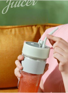 WAOKN Portable Blender, Home Blender Juicer (350ml), Milkshake Blender Portable Blender Personal Blender Portable Electric Juicer Kettle Bottle for Shakes,Portable USB Blender Smoothie maker  - Image 3