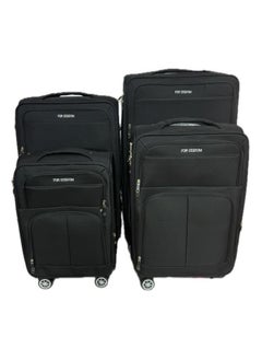 Generic 4-Piece Travel Bag Set – Durable ABS, 360° Spinner Wheels, Secure Code Lock, Spacious Interior – Black  - Image 4