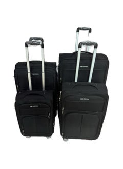 Generic 4-Piece Travel Bag Set – Durable ABS, 360° Spinner Wheels, Secure Code Lock, Spacious Interior – Black  - Image 1