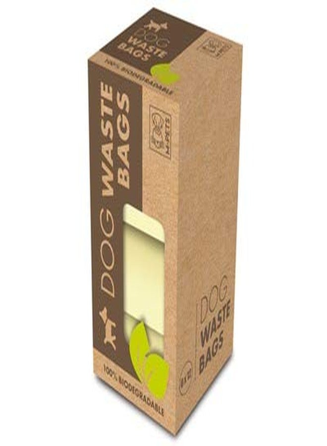 أم-بيتس أكياس جمع فضلات الكلاب القابلة للتحلل الحيوي من إم-بيتس، 6 × 12 قطعة مع سلسلة مفاتيح - Image 2