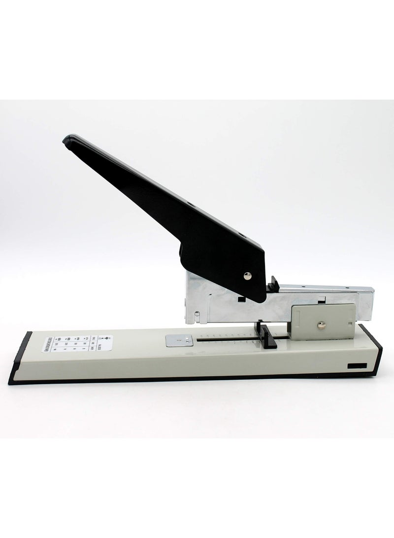 Heavy-Duty Long Arm Stapler – 120-Sheet Capacity, Stainless Steel Manual Stapler with Adjustable Alignment Guide, Non-Slip Base for Office, School, Industrial Use - Image 1