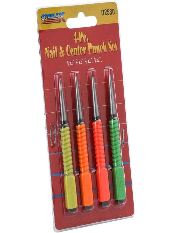 Steelex D2530 Nail and Center Punch Set, 4-Pc - Image 4