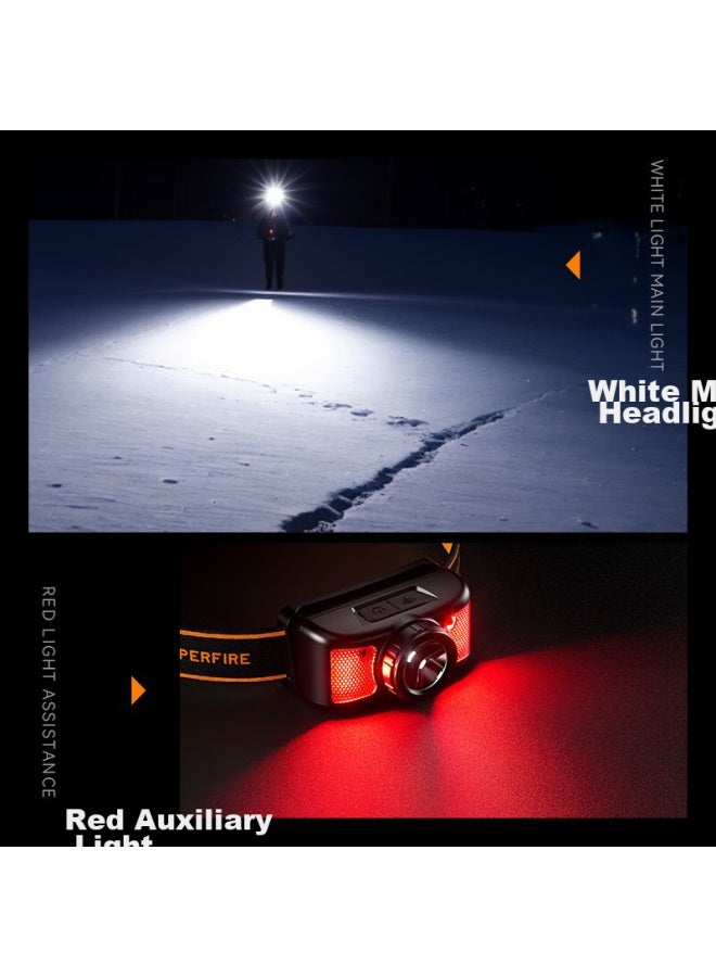 SupFire Motion Sensor Headlamp, High-Intensity Long-Range Ultra-Bright, Long-Lasting, Rechargeable Flashlight, Fishing Night Fishing Light, Work Light - Image 3