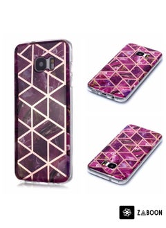 Protective Case Cover For Galaxy S7 edge Plating Marble Pattern Soft TPU Protective Case