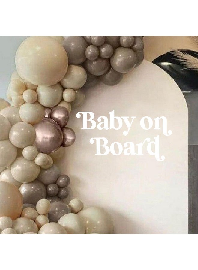 MUWEOL ملصق موويل للرضع على متن السيارة - ملصق علامة الرضيع على متن السيارة، قوس بالون لعلامة الرضيع، زينة للكشف عن الجنس للبنات والأولاد، مستلزمات حفلة استقبال المولود (ملصق على متن السيارة) - Image 5