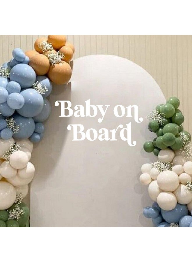 MUWEOL ملصق موويل للرضع على متن السيارة - ملصق علامة الرضيع على متن السيارة، قوس بالون لعلامة الرضيع، زينة للكشف عن الجنس للبنات والأولاد، مستلزمات حفلة استقبال المولود (ملصق على متن السيارة) - Image 4