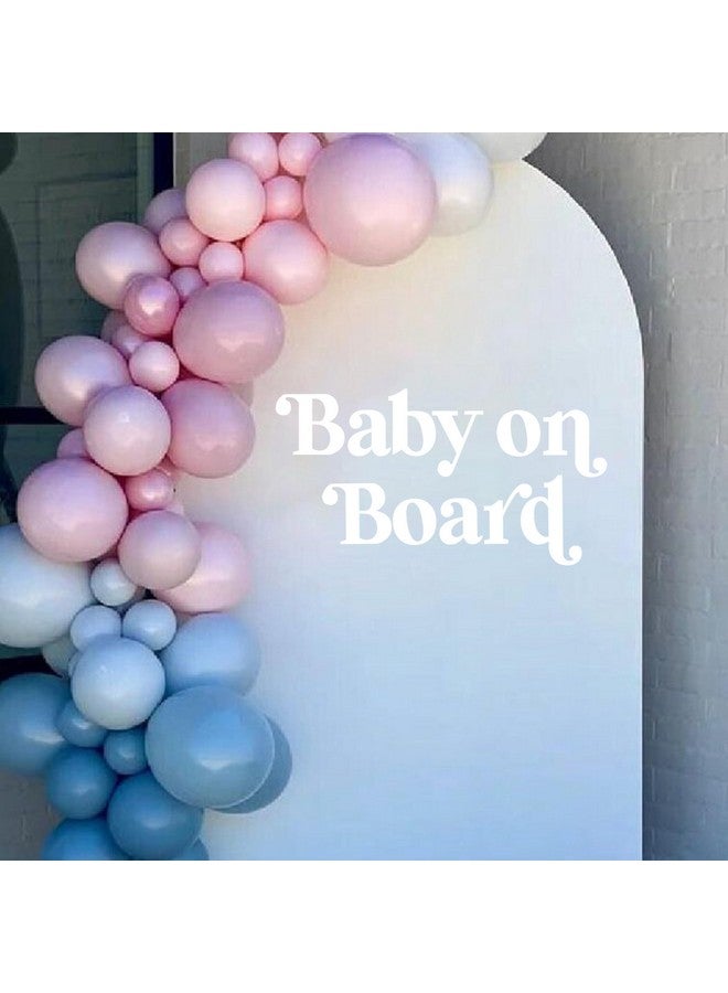 MUWEOL ملصق موويل للرضع على متن السيارة - ملصق علامة الرضيع على متن السيارة، قوس بالون لعلامة الرضيع، زينة للكشف عن الجنس للبنات والأولاد، مستلزمات حفلة استقبال المولود (ملصق على متن السيارة) - Image 3