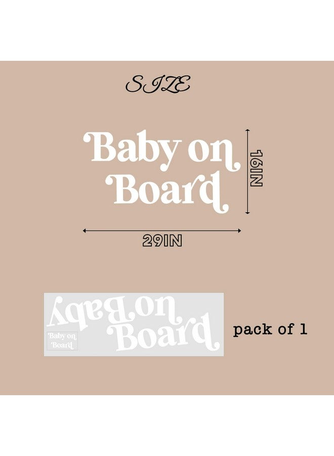 MUWEOL ملصق موويل للرضع على متن السيارة - ملصق علامة الرضيع على متن السيارة، قوس بالون لعلامة الرضيع، زينة للكشف عن الجنس للبنات والأولاد، مستلزمات حفلة استقبال المولود (ملصق على متن السيارة) - Image 2
