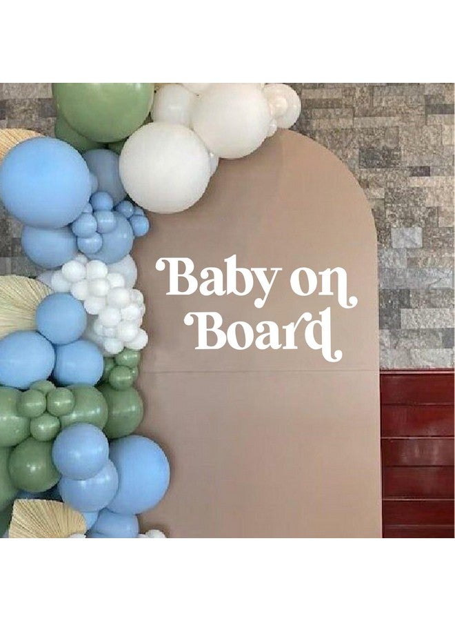 MUWEOL ملصق موويل للرضع على متن السيارة - ملصق علامة الرضيع على متن السيارة، قوس بالون لعلامة الرضيع، زينة للكشف عن الجنس للبنات والأولاد، مستلزمات حفلة استقبال المولود (ملصق على متن السيارة) - Image 1