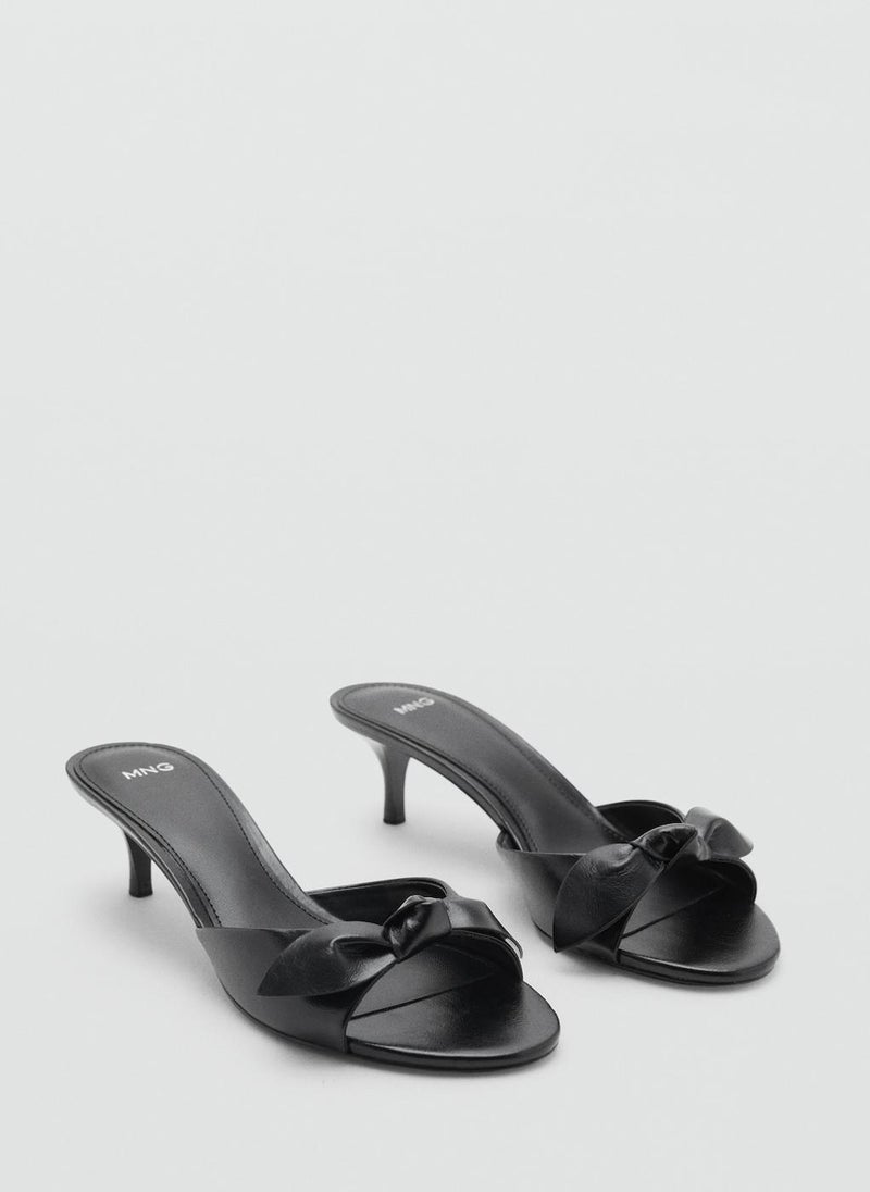 MANGO Mid Heel Single Strap Sandals  - Image 2