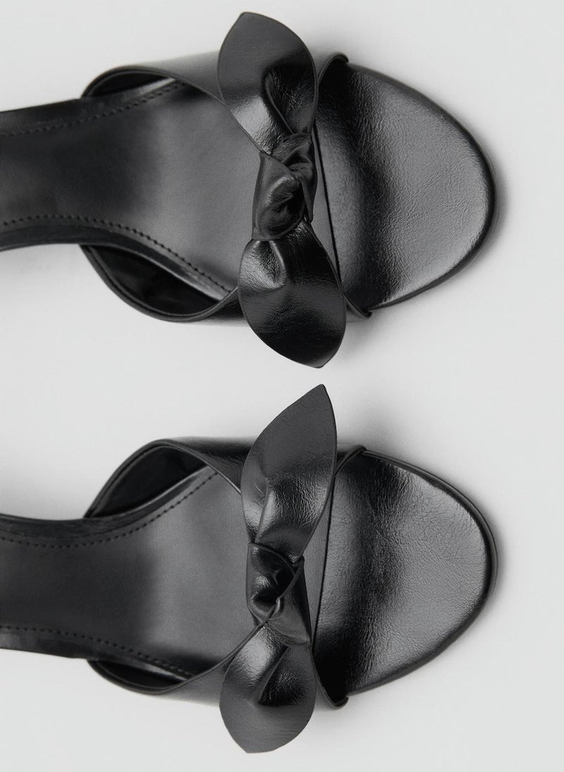 MANGO Mid Heel Single Strap Sandals  - Image 3