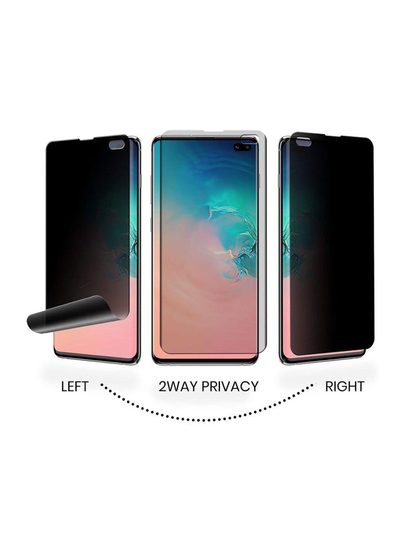 Nano Privacy Screen protector compatible with Samsung Galaxy S10+ Screen Protector Tempered Glass [Anti-Glare][HD Full Coverage][Easy Installation][Scratch Resistant][9H Hardness] - Image 2