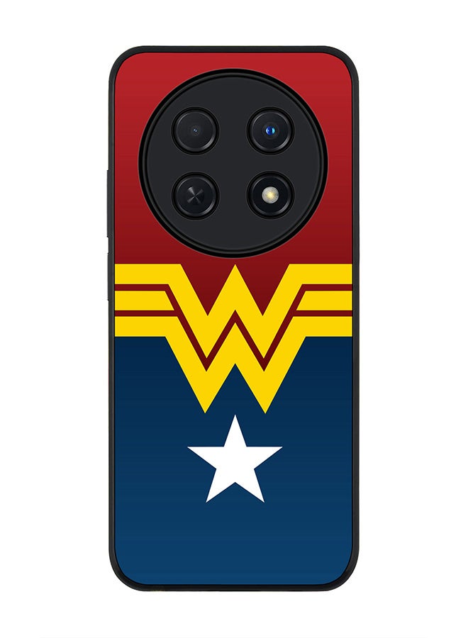Stylizedd Rugged Black edge case for Huawei nova 12i 4G, Slim fit Soft Case Flexible Rubber Edges Anti Drop TPU Gel Thin Cover -  Wonder Woman  - Image 1