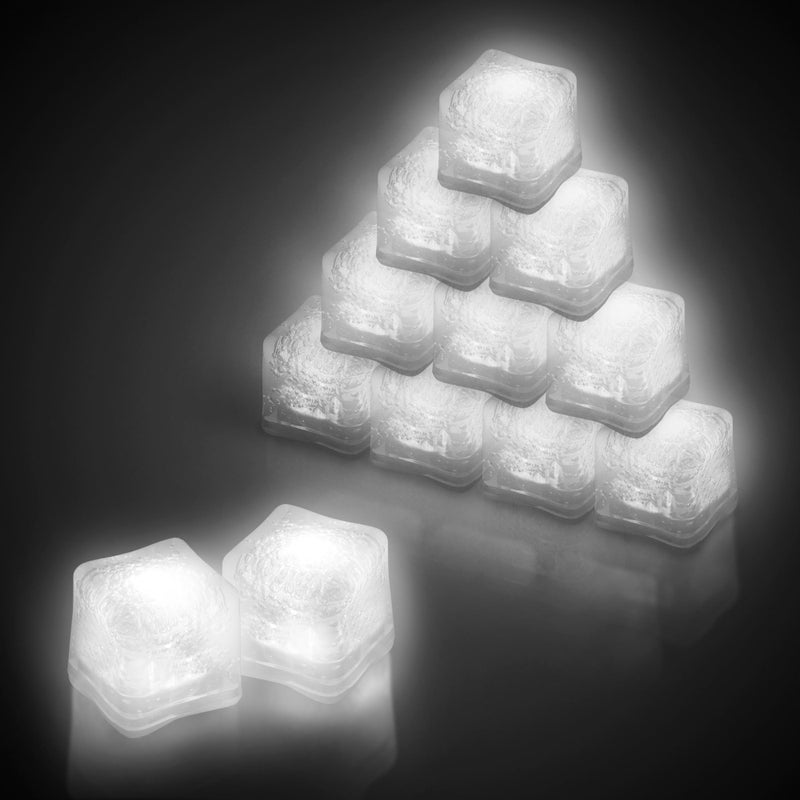 Windy City Novelties Windy City Novelties 12 pack LED Ice Cubes with Changing Lights White 