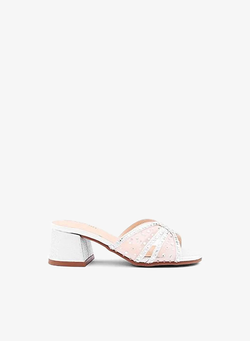 Cuple Girls Block Heel Mule Heels