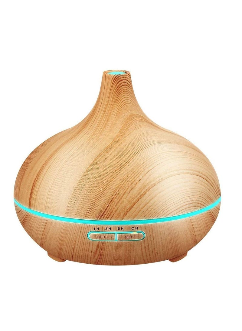 AMERTEER 550Ml Essential Oil Diffuser With 4 Timer Aromatherapy Diffuser With Auto Shut-Off Function Cool Mist Humidifier BPA-Free For Bedroom - Image 1