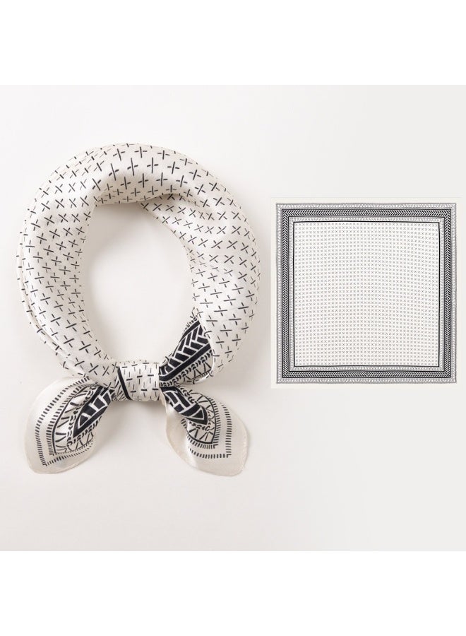 KUYING New Fashion 100% Mulberry Silk Square Towel 53 * 53cm