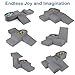 INFANS Climbing Toys for Toddlers Foam Climbing Blocks and Ball Pit for Baby 5pc Kids Climb and Crawl Block Activity Structure Play Set Indoor Foam Play Gym for Crawling and Sliding - Image 4