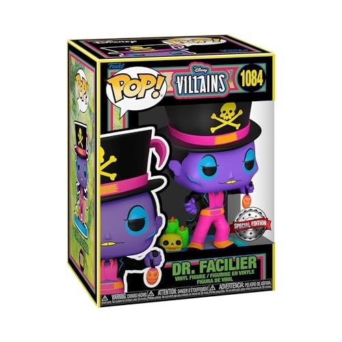 Funko Disney Villains Pop Dr Facilier Blacklight Vinyl Figure Hot Topic Exclusive - Image 1