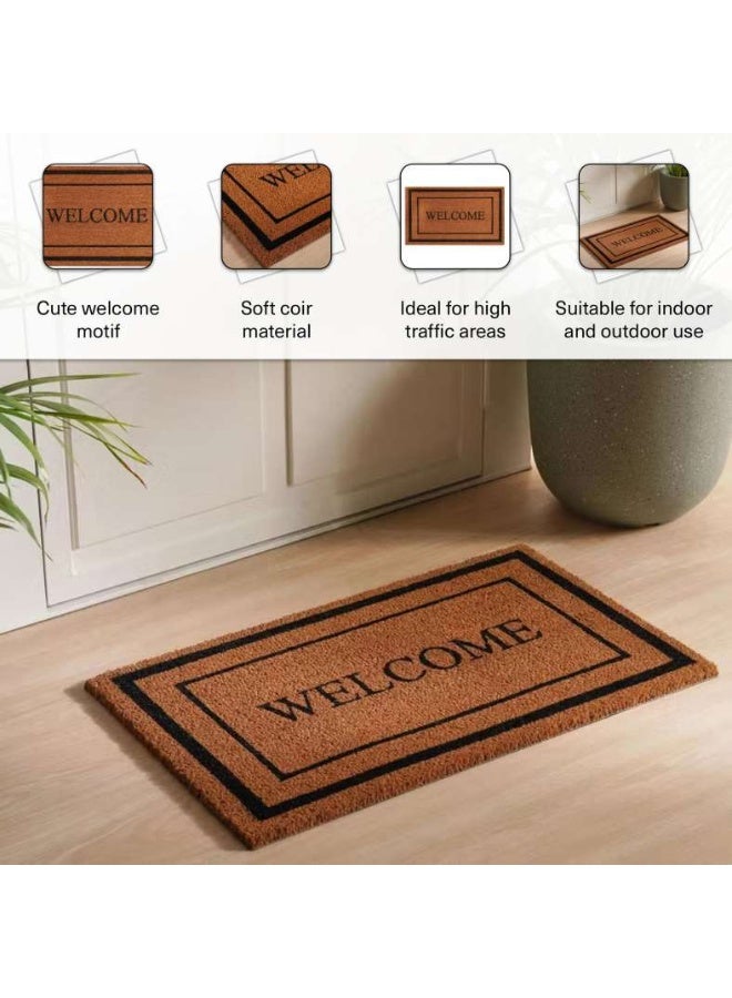 Pan Home حصيرة ترحيب من جوز الهند - طبيعية - Image 4