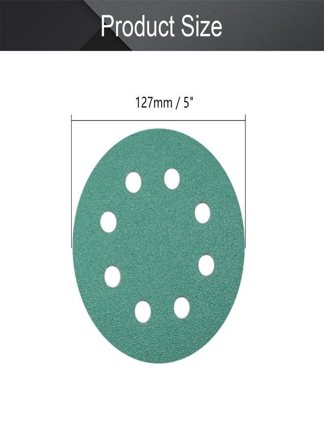 اتول مارت ورق صنفرة Utoolmart ذو 15 قطعة، مقاس 5 بوصات، 8 فتحات، 60 حبيبة، مصنوع من كربيد السيليكون، مناسب لصنفرة المدار العشوائي، الخشب، المعدن، التلميع التلقائي الرطب والجاف - Image 2