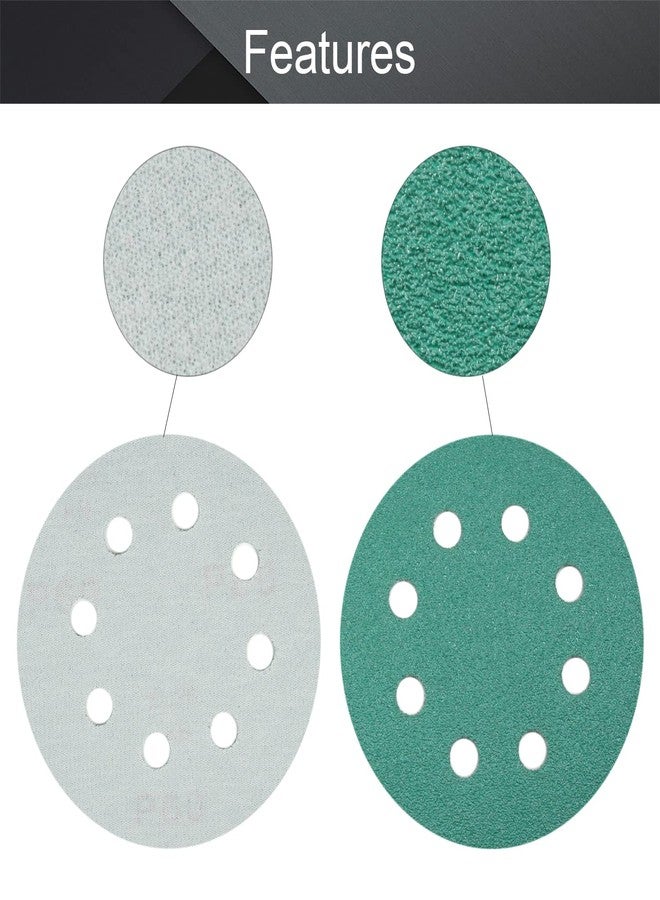 اتول مارت ورق صنفرة Utoolmart ذو 15 قطعة، مقاس 5 بوصات، 8 فتحات، 60 حبيبة، مصنوع من كربيد السيليكون، مناسب لصنفرة المدار العشوائي، الخشب، المعدن، التلميع التلقائي الرطب والجاف - Image 3
