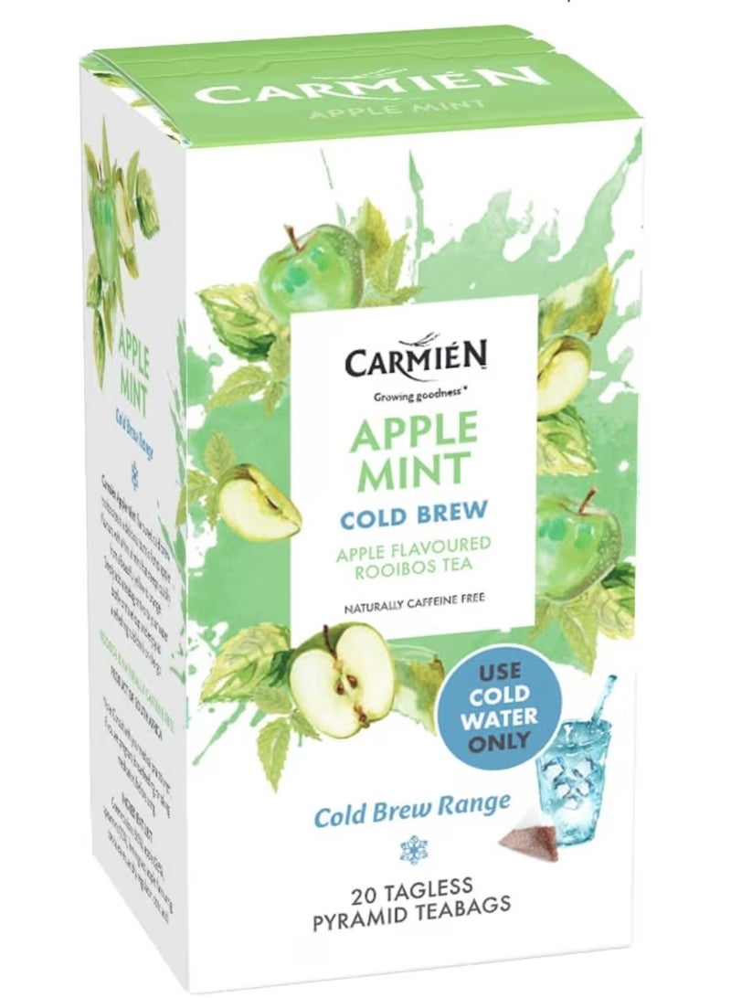 Carmien Cold Brew Rooibos Apple Mint 20 Teabags