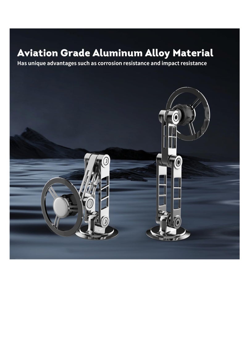 SYOSI Mini Universal Magnetic Suction Car Phone Mount, 1 Pcs Cell Phone Holder, Car Mount Magnetic Phone Holder, Adjustable 360 Rotation for Magsafe Case iPhone 11/12/13/14/15 Pro Max - Image 5