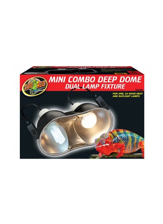 Zoo Med Zoo Med Mini Combo Deep Dome Lamp Fixture 100W Max 