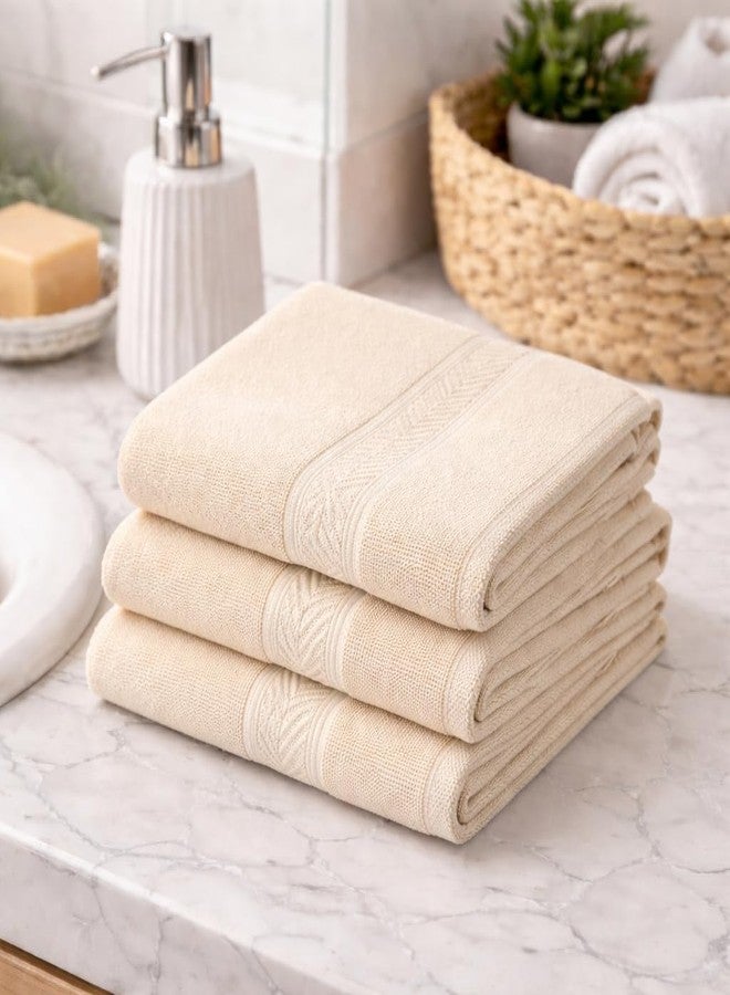 Dollar Bamboo Face Towel Ultra Absorbent & Odour-Free 3X Softer Than Cotton Face Towels 30 x 30 cm (Pack of 3) - Image 2