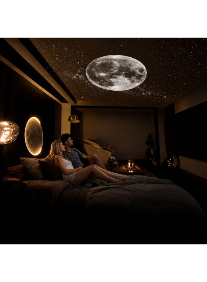 ELTRAZONE 2-in-1 Galaxy Projector Night Light, USB Starry Sky Projector with 1 Projection Slide, Rotating LED Star Projector Lamp, Ambient Mood Lighting, Space Galaxy Effect, Portable Bedroom Night Light for Kids Room, Home, Party, Relaxation & Decoration - Image 5