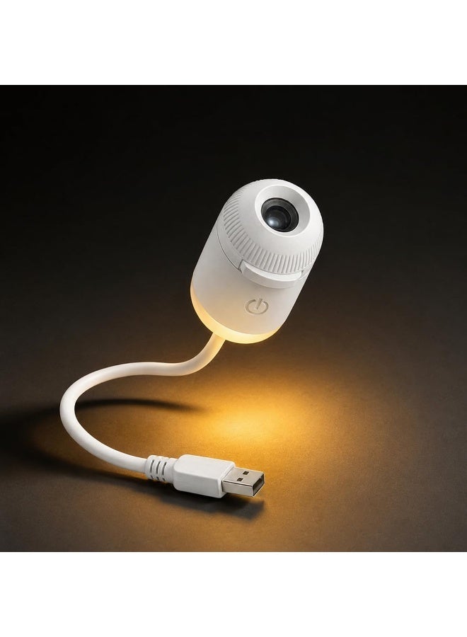 ELTRAZONE 2-in-1 Galaxy Projector Night Light, USB Starry Sky Projector with 1 Projection Slide, Rotating LED Star Projector Lamp, Ambient Mood Lighting, Space Galaxy Effect, Portable Bedroom Night Light for Kids Room, Home, Party, Relaxation & Decoration - Image 2