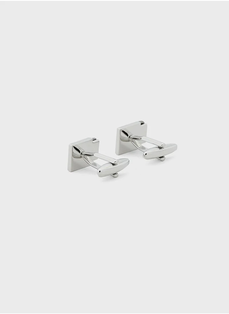 Robert Wood Rectangular Cuff Link In A Gift Box