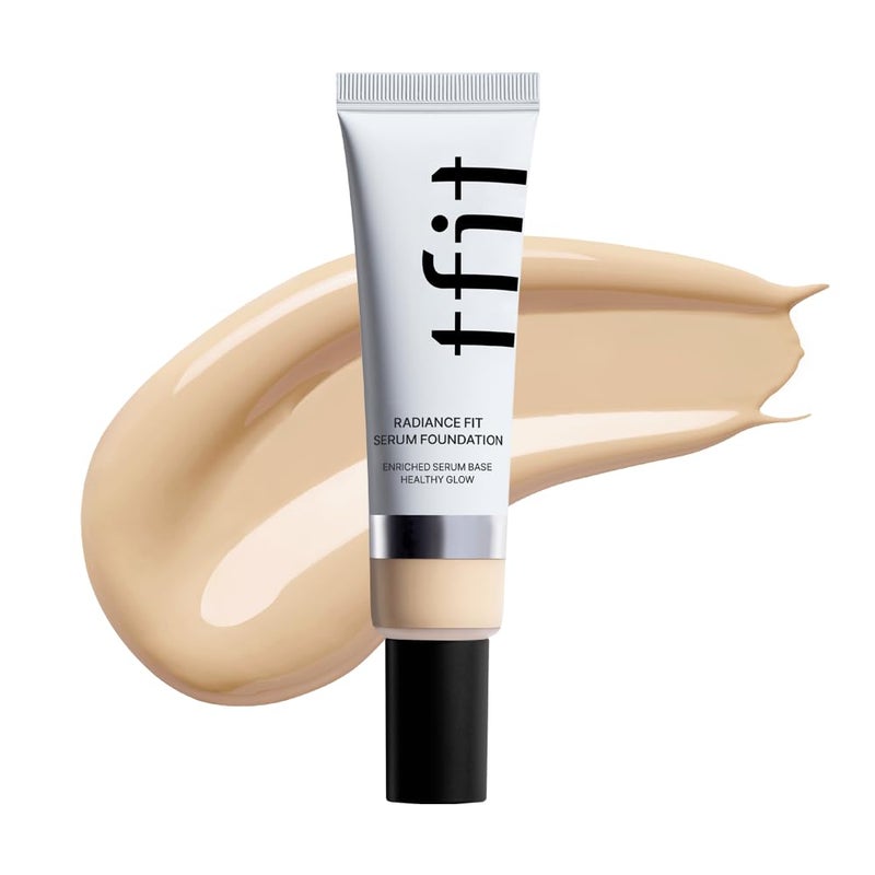 TFIT Radiance Fit Serum Foundation - Flawless Coverage, Dewy finish, Long-lasting, Lightweight, Korean Makeup,1.05 Oz. (N00 Cream, 1.05 Oz.) - Image 1