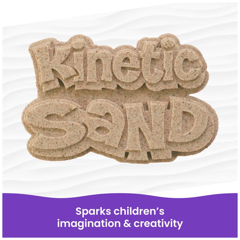 Kinetic Sand رمل كينيتك، 5.5 رطل (2.5 كجم) رمل بني طبيعي بكميات كبيرة للعب والفنون والحرف، صندوق الرمل، ألعاب حسية قابلة للتشكيل للأطفال من عمر 3 سنوات فما فوق - Image 5