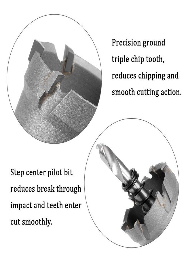 UPTODATETOOLS قاطع ثقوب من الكربيد بقطر 25 مم من UPTODATETOOLS، مناشير ثقوب TCT، قاطع ثقوب برأس من كربيد التنجستن لصفائح الفولاذ المقاوم للصدأ بسمك 5 مم، والصفائح المعدنية، والألومنيوم - Image 4
