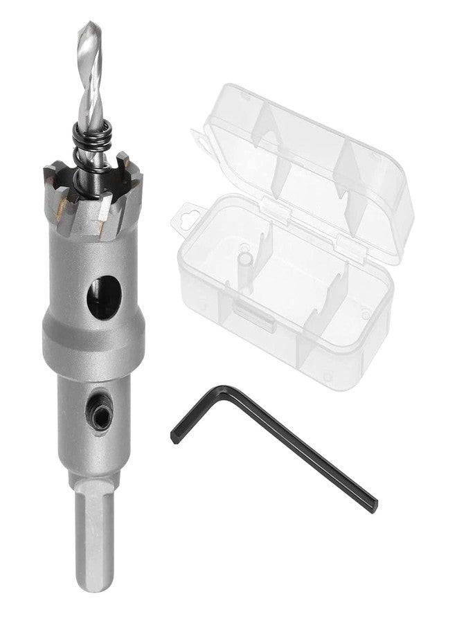 UPTODATETOOLS قاطع ثقوب من الكربيد بقطر 25 مم من UPTODATETOOLS، مناشير ثقوب TCT، قاطع ثقوب برأس من كربيد التنجستن لصفائح الفولاذ المقاوم للصدأ بسمك 5 مم، والصفائح المعدنية، والألومنيوم - Image 5