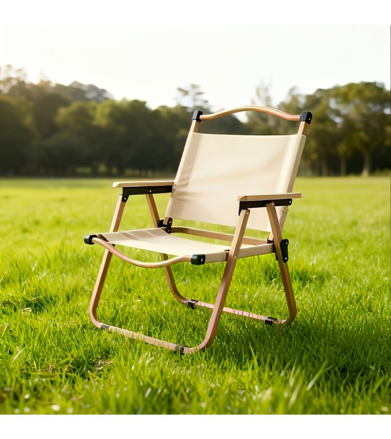 Kermit Chair Khaki 1 Portable No Assembly Required Sturdy Frame Oxford Fabric Backrest Outdoor Camping Hiking Summer Lounging Yard Pool Beach Garden Relax - Image 3