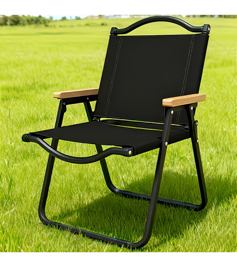 Kermit Chair Khaki 1 Portable No Assembly Required Sturdy Frame Oxford Fabric Backrest Outdoor Camping Hiking Summer Lounging Yard Pool Beach Garden Relax - Image 2