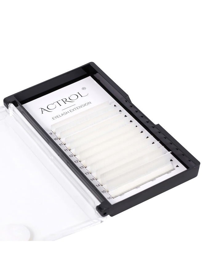 ACTROL Colored Eyelash Extensions Easy Fan 9-16mm Mixed White C Curl Easy Fanning 0.07mm Self Premade Volume Lash - Image 1