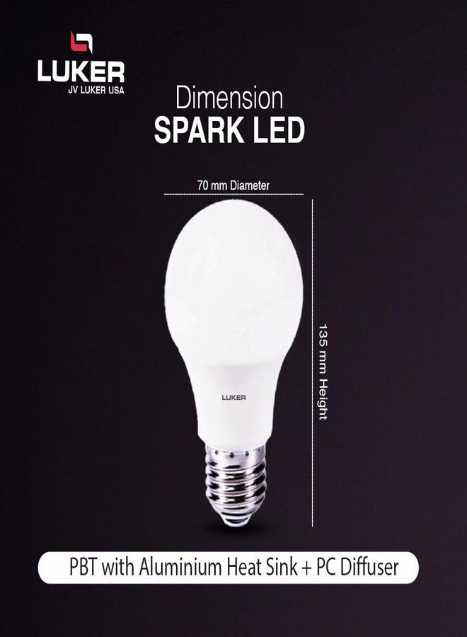 LUKER JVLuker 15W LED Bulb B22 Base Energy Efficient 2 Star Light 120 Degree Wide Beam Coverage High CRI Surge Protection Lights for Home and Office, 1 Year Warranty (Pack of 1, White) - Image 3